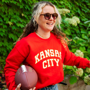 Kansas City Heart Sleeve Crewneck