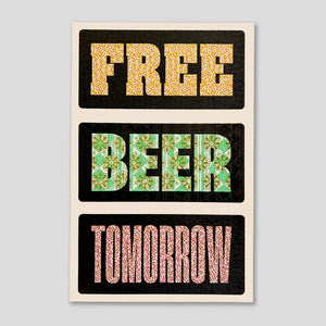 Free Beer Tomorrow Poster