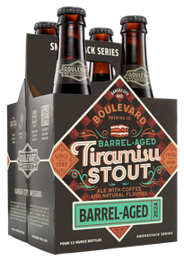 A four pack of the Barrel-Aged Tiramisu Stout