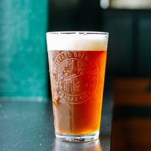 Load image into Gallery viewer, Brewery Embossed Pint Glass
