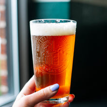 Load image into Gallery viewer, Brewery Embossed Pint Glass
