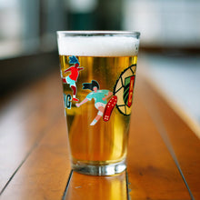 Load image into Gallery viewer, Teal Rising Pint Glass
