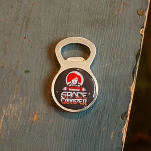 Space Camper Circle Magnet Opener