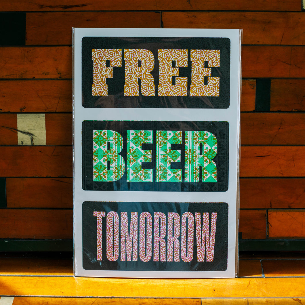 Free Beer Tomorrow Poster