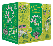 Load image into Gallery viewer, Fling Margarita Four Pack 12 oz. Cans
