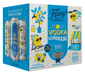 Fling Vodka Lemonade Four Pack 12 oz. Cans