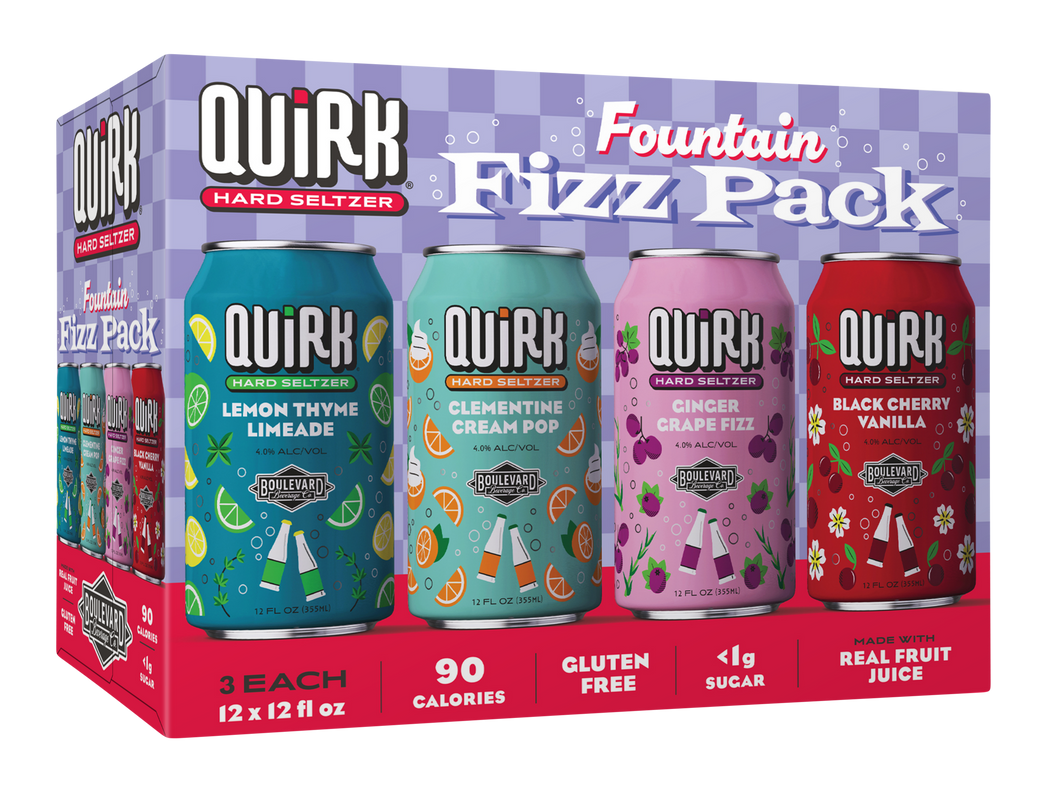 Quirk Fountain Fizz Pack 12 oz. Cans