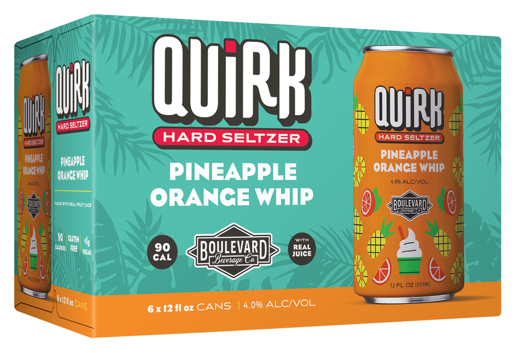 Quirk Pineapple Orange Whip Six Pack 12 oz. Cans