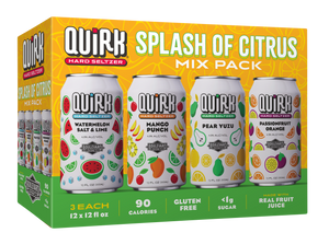 Quirk Splash of Citrus Mix Twelve Pack 12 oz. Cans