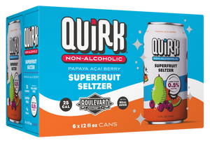 Quirk Non-Alcoholic Superfruit Seltzer Six Pack 12 oz. Cans
