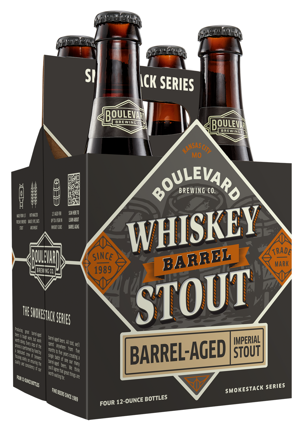 Whiskey Barrel Stout Four Pack 12 oz. Bottles