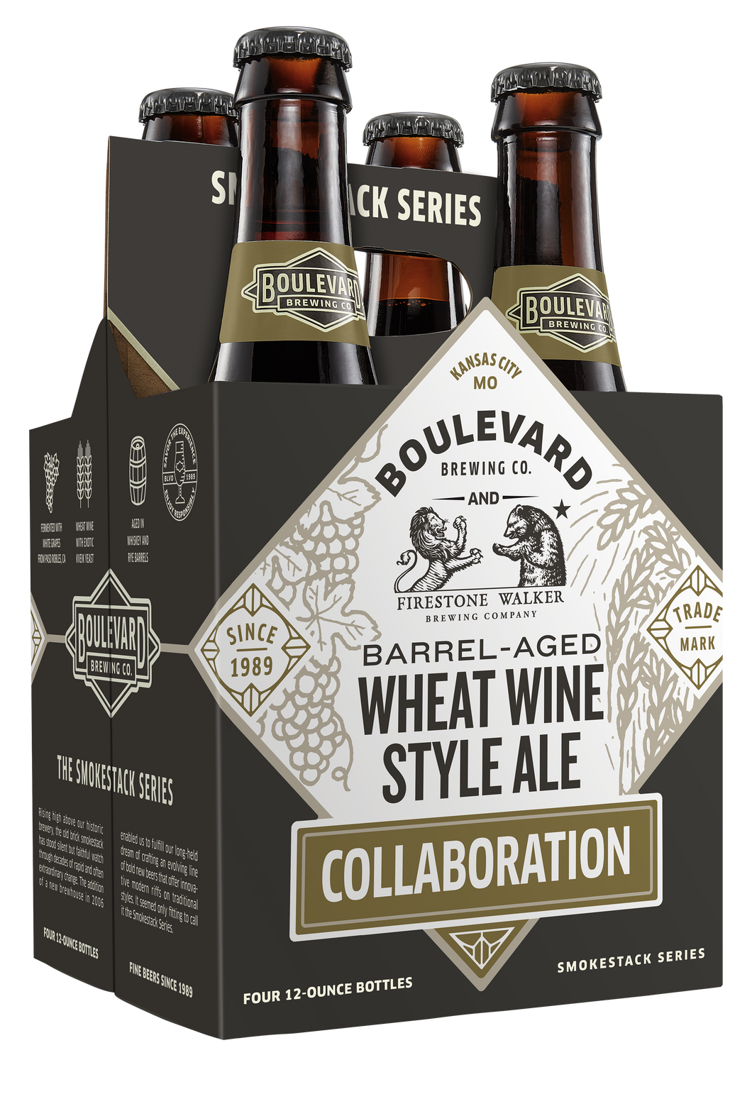 Barrel-Aged Wheat Wine Style Ale Four Pack 12 oz. Bottles