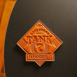 Tank 7 Leather Coaster top