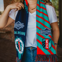 Load image into Gallery viewer, Teal Rising Scarf
