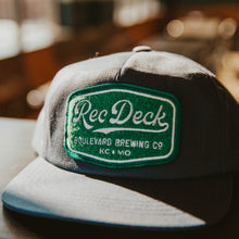 Load image into Gallery viewer, Close up of Rec Deck snapback on ledge
