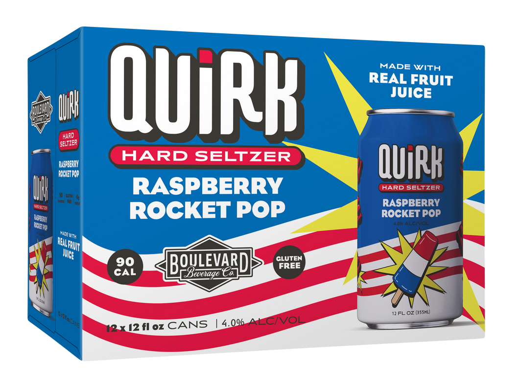 Quirk Raspberry Rocket Pop Twelve Pack