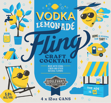 Load image into Gallery viewer, Fling Vodka Lemonade Four Pack 12 oz. Cans
