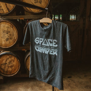 Space Camper Stone Wash Tee front hanging