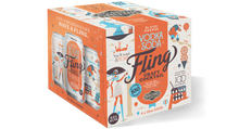 Load image into Gallery viewer, Fling Blood Orange Vodka Soda Four Pack 12 oz cans BOX

