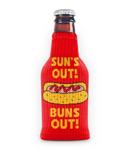 Load image into Gallery viewer, Freaker Knit Koolie &quot;Sun&#39;s Out Buns Out&quot; bottle
